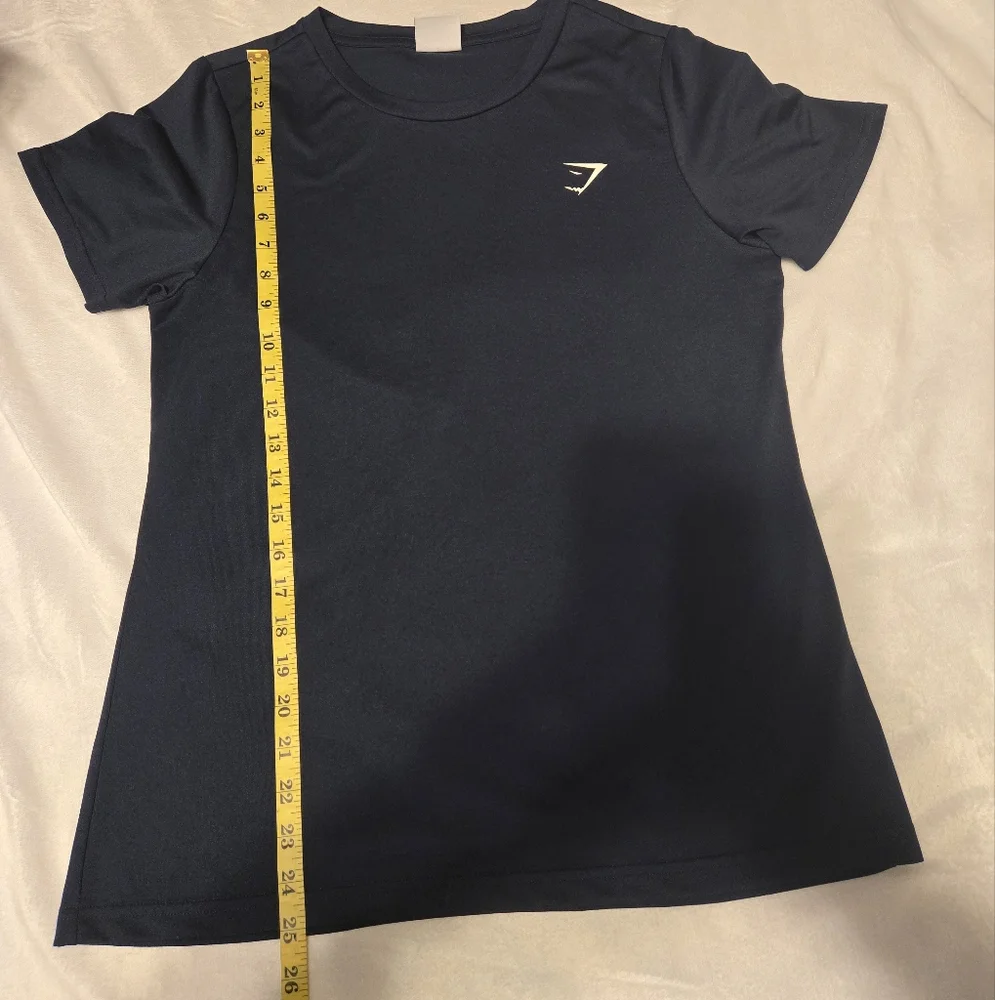 Gymshark Mens T-Shirt Short Sleeve Navy Blue Gym Casual Athleisure Large - Picture 4 of 8